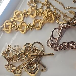 Y2K-Chic Gold-tone Jewelry Lot